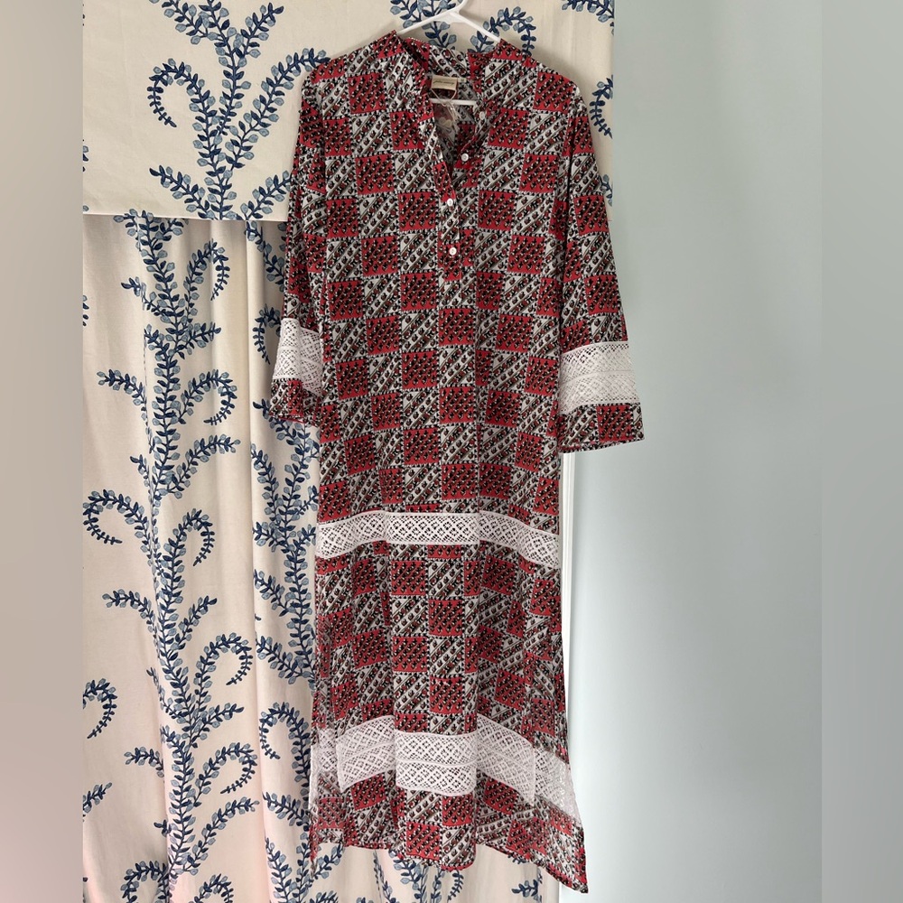 Julia Amory Chessy Patchwork Majorelle Dress